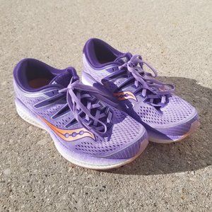 Purple Saucony Triumph Iso 5 Running Shoes sz 10